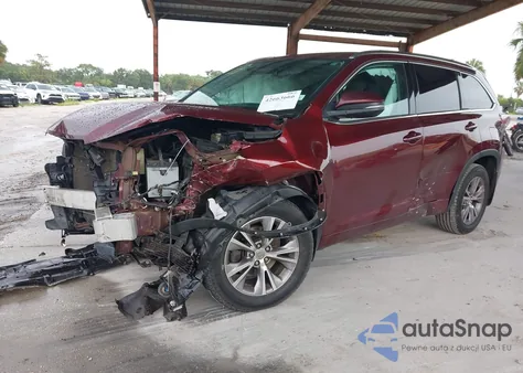 2014 Toyota Highlander Xle V6 from USA, damaged, VIN 5TDJKRFH7ES019682